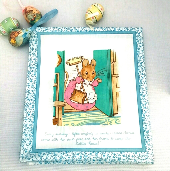 Vtg. 1985 "The Tales of Peter Rabbit" Fabric - Picture 1 of 8